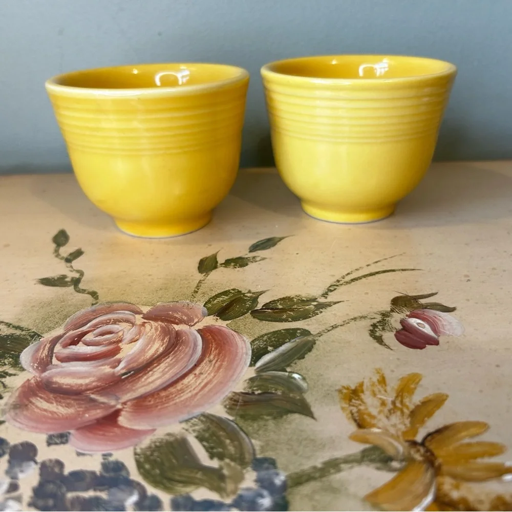 FIESTA USA Yellow Cups SET of 2